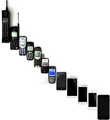 Mobile phone evolution (on Orange networks) Mobile Phone Evolution 1992 - 2014.jpg