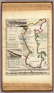 Moll, Herman. Caspian Sea, Terky, Derbent, Astracan. 1736.jpg