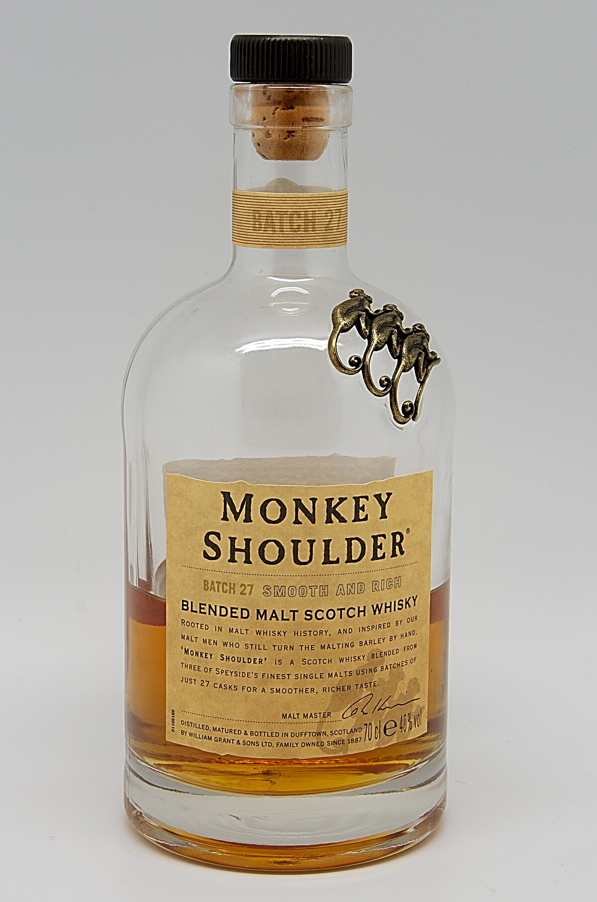 Monkey Shoulder Batch 27 Blended Smooth And Rich Scotch Whisky