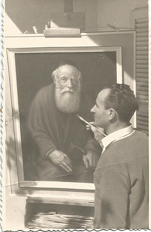 Moshe Bromberg at his atelier, Ramat-Gan, Israel, 1970.jpg