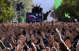 Muharram mourning procession in Iran