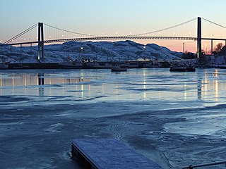 Nærøysund Bridge bridge in Trøndelag, Norway