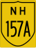 National Highway 157A marker