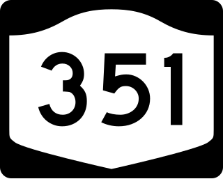 <span class="mw-page-title-main">New York State Route 351</span> State highway in Rensselaer County, New York, US