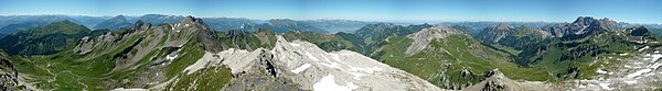 Panorama vom Gipfel des Naafkopf