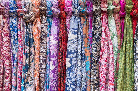 Neckscarves in Rome, Italy