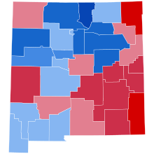 New Mexico Hasil Pemilihan Umum Presiden Tahun 2008.svg
