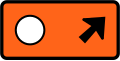 Detour - follow circle symbol (veer right)