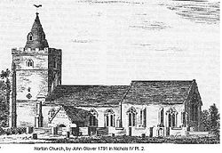 Holy Trinity Church c. 1791, before the spire was demolished Norton Church.jpg