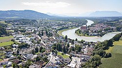 Oberndorf Bei Salzburg: Fekvése, Története, Nevezetességek