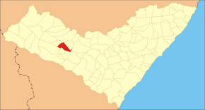 Poziția localității Olho d'Água das Flores