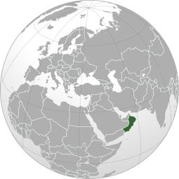 Localização de Omã