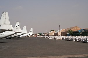 Planes used by Operation Lifeline Sudan to airdrop humanitarian aid Operation Lifeline Sudan.jpg