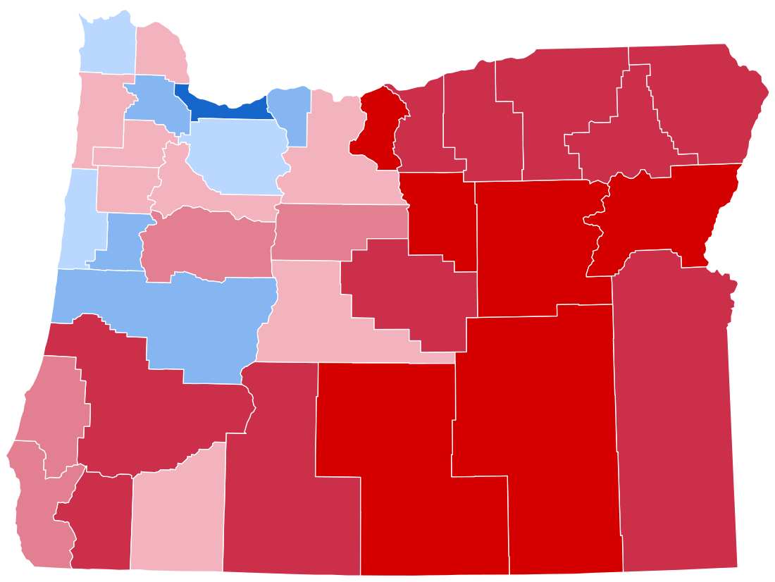 File:Oregon Presidential Election Results 2016.svg