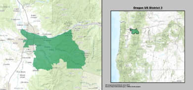Oregon US Congressional District 3 (siden 2013). Tif