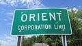 Orient corporation limit sign.