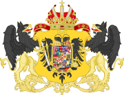 Ornamented Coat of Arms of Leopold II and Francis II, Holy Roman Emperors.svg