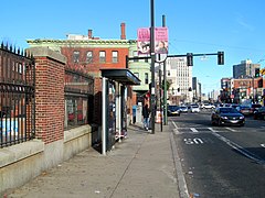 Outbound shelter at Fenwood Road stop, December 2016.JPG