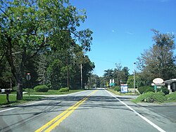 Along northbound PA 191 before PA 940