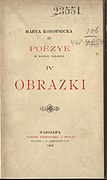 Marya Konopnicka Poezye w nowym układzie. Tom IV, Obrazki