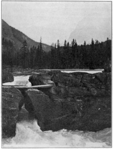 Natural bridge across the Kicking Horse River PSM V78 D430 Natural bridge across the kicking horse river in bc.png