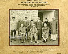 Historic photo of the Panjab University's History Department, 1961. Digitized by Panjab Digital Library. Panjab University, History Department by Panjab Digital Library.jpg