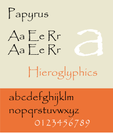 Papiruso Font.svg