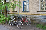 Миниатюра для Файл:Parking Bicycles Dubna.JPG