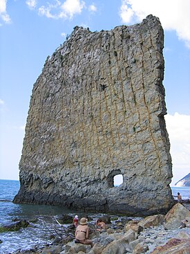Скала Парус у побережья Чёрного моря