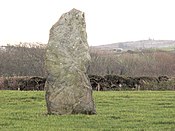 Pen Yr Orsedd, Stojící kámen, Llanfairynghornwy.  - geograph.org.uk - 111636.jpg