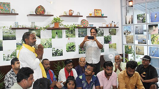 Group of people at Photo Exhibition Event