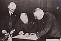 Benito Mussolini sigla il Patto a quattro, 7 giugno 1933