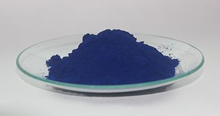 <span class="mw-page-title-main">Prussian blue</span> Synthetic pigment