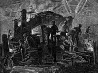 Among the Glass-Workers, an 1871 engraving by Harry Fenn Pittsburgh Sketches -- Among the Glass-Workers.jpg