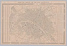 1852 (Ch. Dyonnet, Plan de Paris et son enceinte)