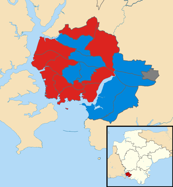 Plymouth City Council election 2011 map.svg