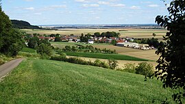 Eine allgemeine Ansicht von Poinçon-lès-Larrey