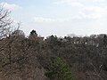 Čeština: Pohled z ostrožny nad mlýnem Denemark na vesnici Poličany (Kutná Hora), okres Kutná Hora. English: The view at Poličany village (Kutná Hora town) from the rock upon Denemark mill; Kutná Hora District, Czech Republic. Camera location 49° 55′ 44.87″ N, 15° 15′ 07.5″ E    View all coordinates using: OpenStreetMap