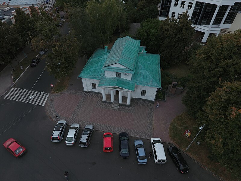 File:Poltava Space Museum - Former Firefighting Squad Building - Aerial view - 2.jpg