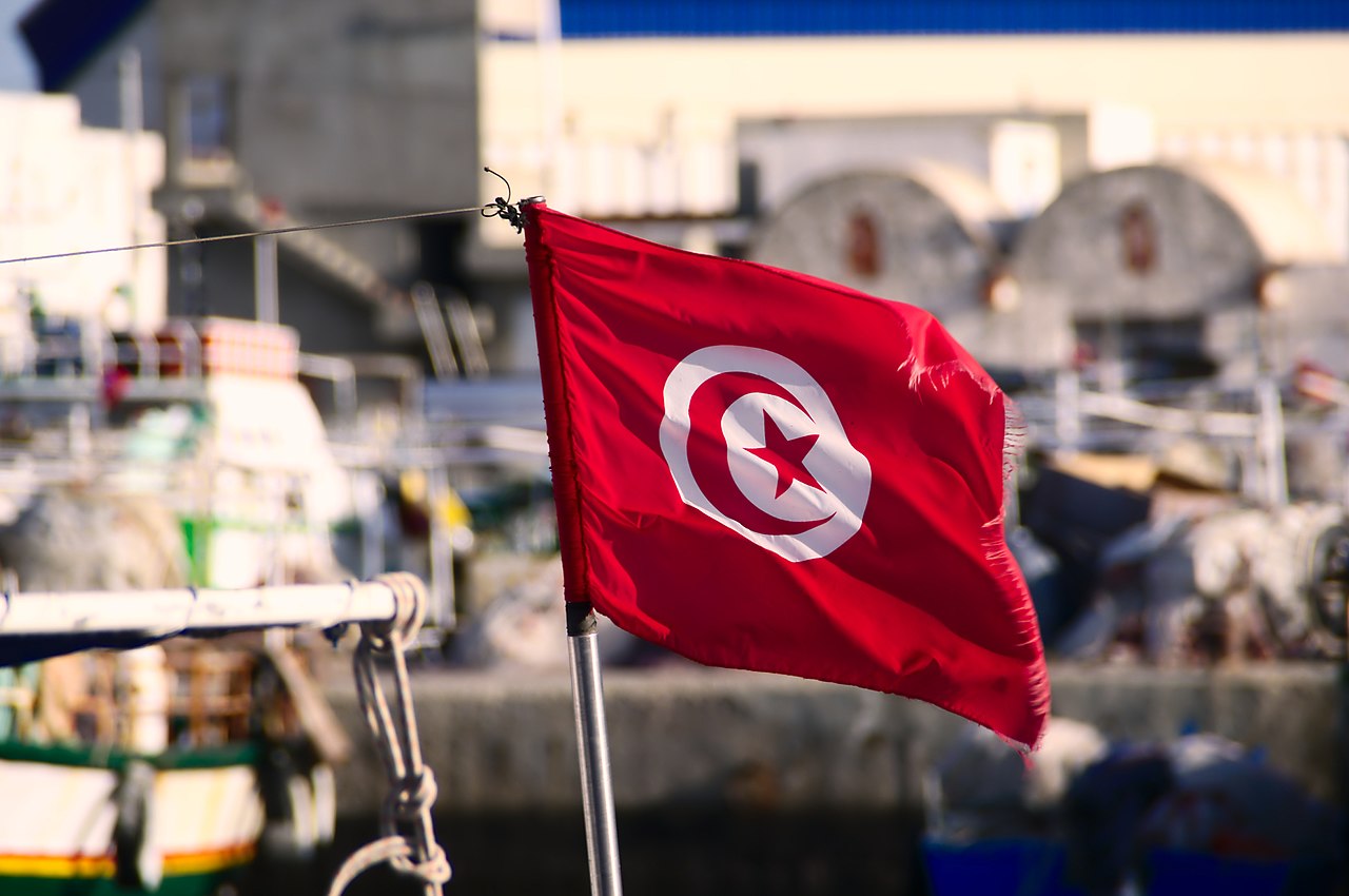Посольство Туниса флаг