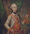 Anonym: Portrait von Kaiser Josef II. (1741-1790) in Staatsuniform mit Goldenem Vlies, Öl auf Leinwand