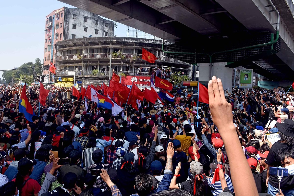 Timeline Of The 21 Myanmar Protests Wikipedia