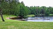 Thumbnail for File:Public beach at Gimo damm, Gimo-Östhammar, Sweden.jpg