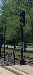 An example of signaling used at grade crossings along RTA Rapid Transit lines