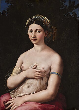 <i>La Fornarina</i> Painting by Raphael