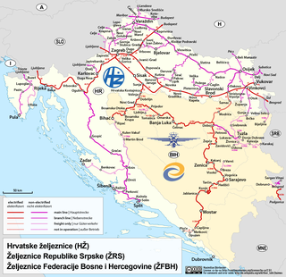 <span class="mw-page-title-main">Rail transport in Bosnia and Herzegovina</span>