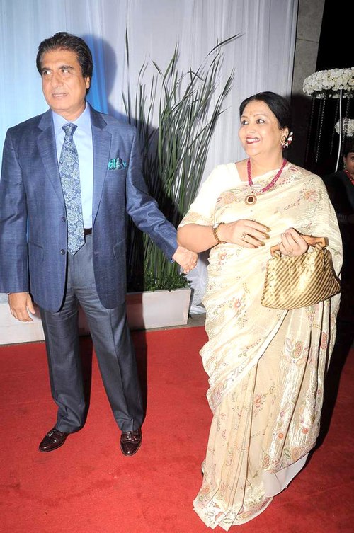 Raj with wife Nadira, July 2012