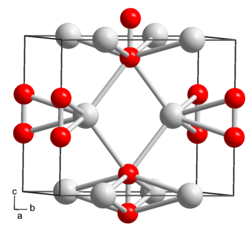 Crystal structure of rubidium peroxide