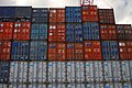 Relief supplies unloaded from barge at Guantanamo Bay 2010-01-28