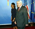 Rice with German Foreign Minister Steinmeier